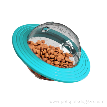 Dog toy flying saucer food training leakage toy